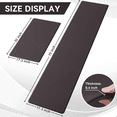 thumbnail image 2 of Buganda Kitchen Rugs and Mats, Sets of 2 Non Slip Waterproof kitchen Rugs, Anti Fatigue Kitchen Mats for Floor, 17.3"x70"+17.3"x29", Chocolate, 2 of 9