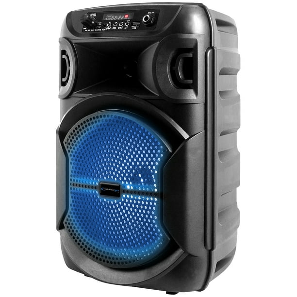 Technical Pro BOOM8 Portable Rechargeable 8" LED Party Speaker w
