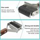 thumbnail image 4 of Dog Knotting Comb With Wooden Handle Dual-purpose Stainless Steel Comb Pet Fading Comb Pet Cleaning, 4 of 5