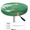 thumbnail image 2 of Goofa Christmas Green Printed Stool Covers Round, Waterproof Round Bar Stool Covers Anti-Slip Round Bar Stool Seat Cover with Elastic Bands Durable -, 2 of 7