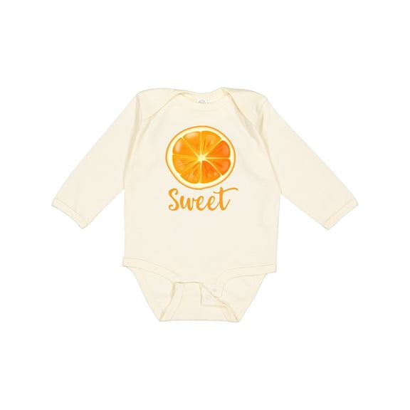 Inktastic Sweet Orange Boys or Girls Long Sleeve Baby Bodysuit