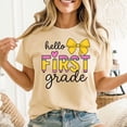 thumbnail image 3 of Hello First Grade for Girls Boys Cute Back to School Pencil T-Shirt Unisex, Sizes S-5XL, Tbun, 3 of 5