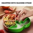 thumbnail image 3 of Dianli Baby Food Tray with Suction Cup Silicone Plate Tableware for Independent Eating Training Food Grade Divided Toddler Plate Strong Suction Base Non Slip BPA Free Easy Clean for Babies, 3 of 4