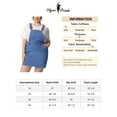 thumbnail image 6 of Agnes Orinda Women's Plus Size Adjustable Strap Casual Denim Suspender Dress, 6 of 6