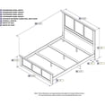 thumbnail image 5 of Pemberly Row Madison Queen Wood Foundation Bed with Matching Footboard in Grey, 5 of 5