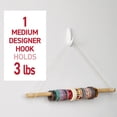 thumbnail image 6 of Command Medium Designer Hooks, White, 8 Wall Hooks, Damage-Free Hanging, 6 of 10
