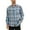 Light Blue, variant on Chiccall Men's Long Sleeve Flannel Shirts Oversized Casual Plaid Button Down Shirts Vintage Fall Tops with Pocket