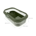 thumbnail image 2 of QUMIIRITY Tortoise Ramp 1Pack Green Plastic Turtle Tank with Ramp Access for Lizards 17.3X10.6X5.5in, 2 of 7