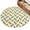 White, variant on Round Area Rugs for Living Room,Fruit Pineapple Pattern 3ft Washable Rug with Non-Slip Backing Indoor Carpet,Retro Linen Background Soft Floor Mat for Bedroom Nursery Office Decor