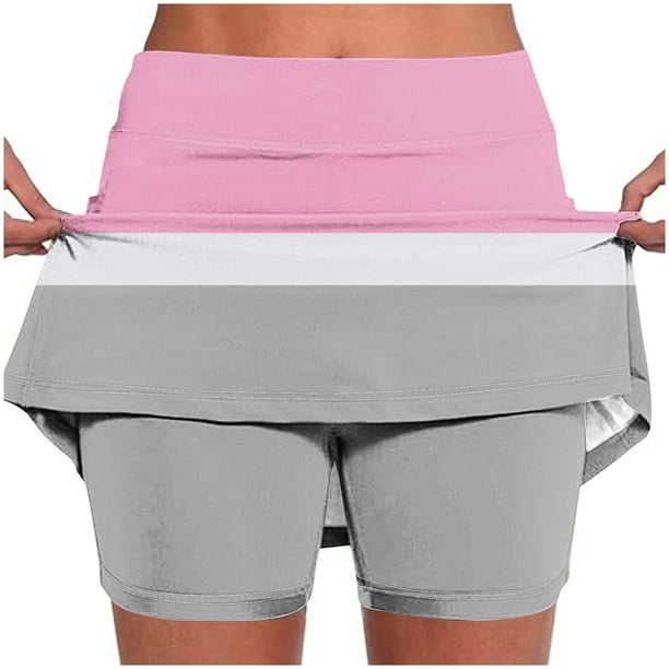 Pantalones Cortos Atléticos de Mujer de Cintura Alta Pantalones Ligeros de Impresión Delgados con Bolsillos