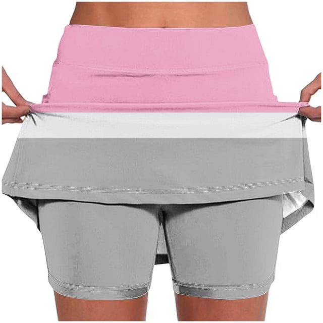 Pantalones Cortos Atléticos de Mujer de Cintura Alta Pantalones Ligeros de Impresión Delgados con Bolsillos