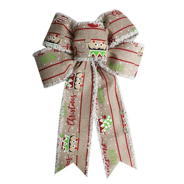 Lazo De Cinta Navideño Decoración Navideña Paquete De Regalo Lazo De Cinta Diy Fiesta De Navidad Suministros Para Las Fiestas