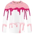 thumbnail image 3 of Boys Two Piece Rash Guard Swim Set Toddler Kids Ice Cream Print Long Sleeve Bathing Suit Swimwear Shirt with Trunks Quick Dry Bathing Suit, 3 of 4