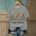 thumbnail image 2 of UngA Women Christmas Shirt Graphic Tshirts Short Sleeve Funny Merry Xmas Holiday Print Tee Blouses Tops Christmas Tshirts Women Grey,M, 2 of 6