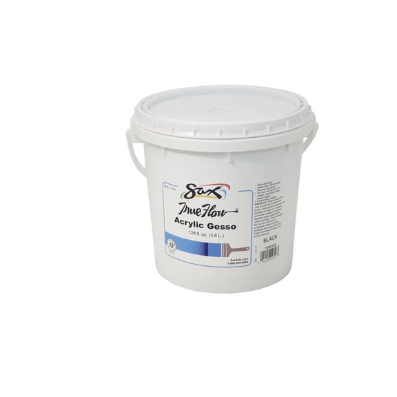 Sax True Flow Acrylic Gesso Primer, Black, 1 Gallon