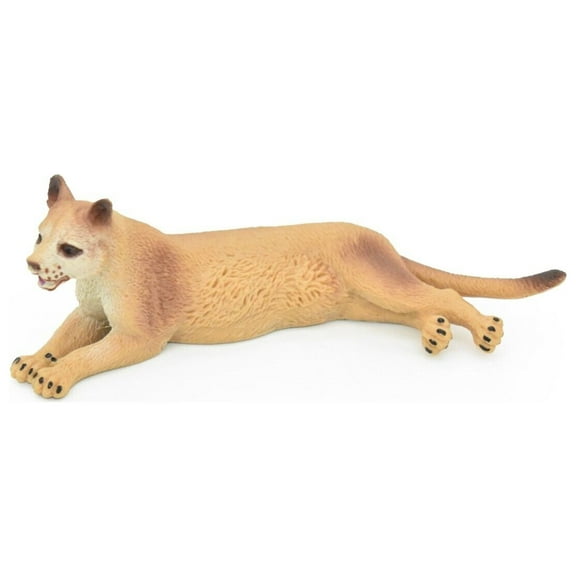Lion, Cougars, Mountain Lion, Puma, Realistic Rubber Figure, Model, Hand Painted Figurines 4" CH153 B248