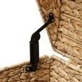 thumbnail image 6 of eHemco Heavy-duty Water Hyacinth Wicker Storage Trunk with Metal Frame and Arch Lid, 24.4 by 16.5 by 18.5 Inches, Natural, 6 of 8