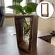 thumbnail image 2 of Florero hidropónico Baoblaze de madera y cristal, 2 of 5