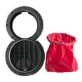 thumbnail image 1 of Marine Boat Kayak Canoe Heavy Duty Nylon Negro 6 '' Cubierta de Escotilla de licencia de Cubierta Impermeable con Bolsa de Almacenamiento Cola Cubierta para kayak, 1 of 7