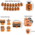 thumbnail image 3 of Graduation 2026 Decorations, Congrats Grad Banner, Orange Black and Blue Balloons, Graduation Balloons, Photo Booth Props, Graduation Cap Decorations, 12 In, 28 Pc, Indoor Outdoor, 3 of 5