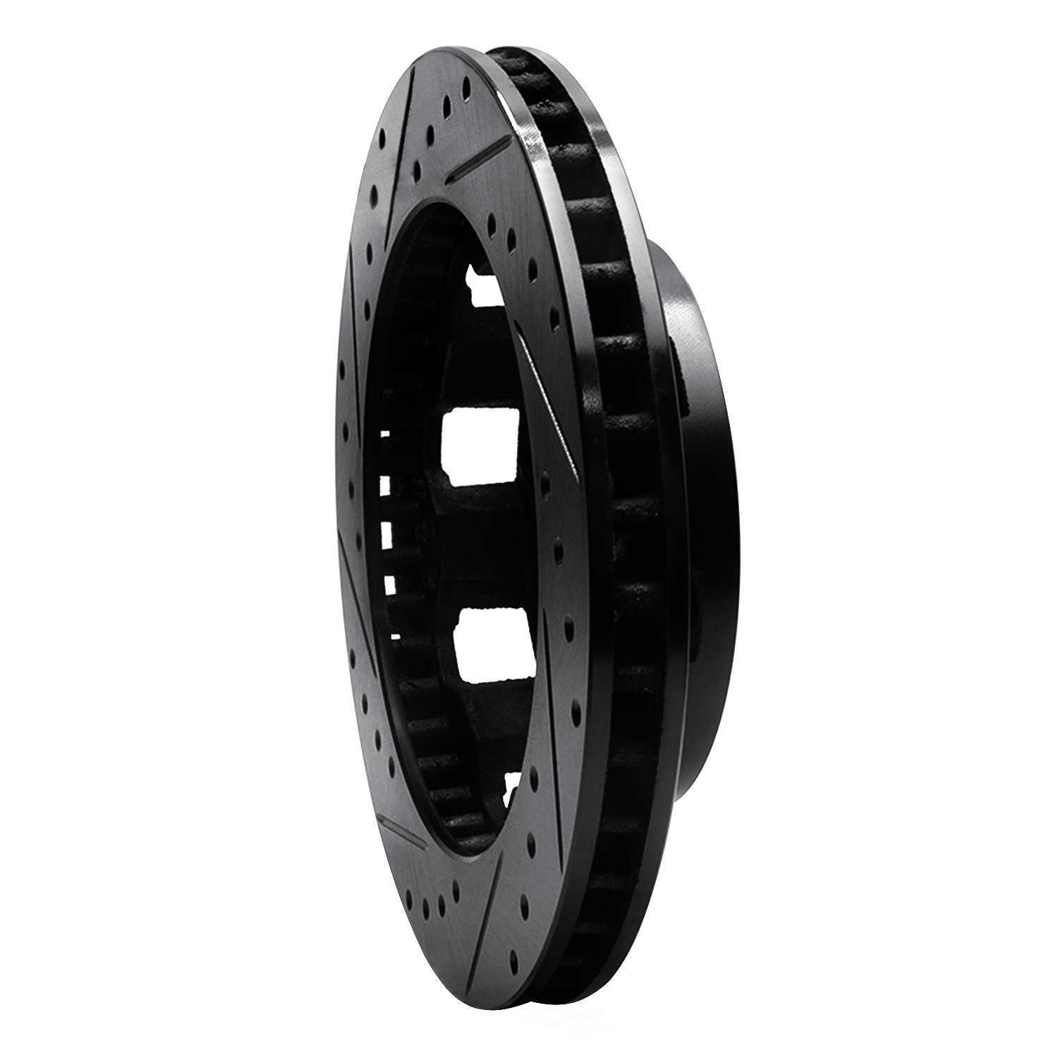 Dynamic Friction Company 633-40048R DFC Brake Rotor - Drilled And Slotted - Black