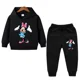 thumbnail image 3 of Conjunto de 2 piezas de ropa de Disney para niñas, primavera y otoño, con estampado de Minnie, sudaderas con capucha y pantalones deportivos para niñas pequeñas, 3 of 5