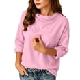 thumbnail image 5 of VBVC Women's Cotton Linen Cowl Neck Blouse , Ladies' Long Sleeve Tunic Top , Casual Summer Work Shirts For Women, S-2XL, 5 of 8