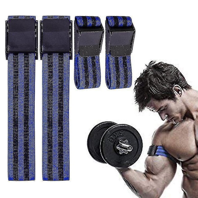 2 pares de bandas de entrenamiento de oclusión bandas de restricción del flujo sanguíneo correas de entrenamiento muscular bíceps