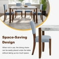 thumbnail image 6 of Harper & Bright Designs Faux Marble Dining Table Set for 4, 5 Pieces Rectangle Dining Table with 4 Upholstered Chairs for Small Space Kictchen, Gray, White, 6 of 17