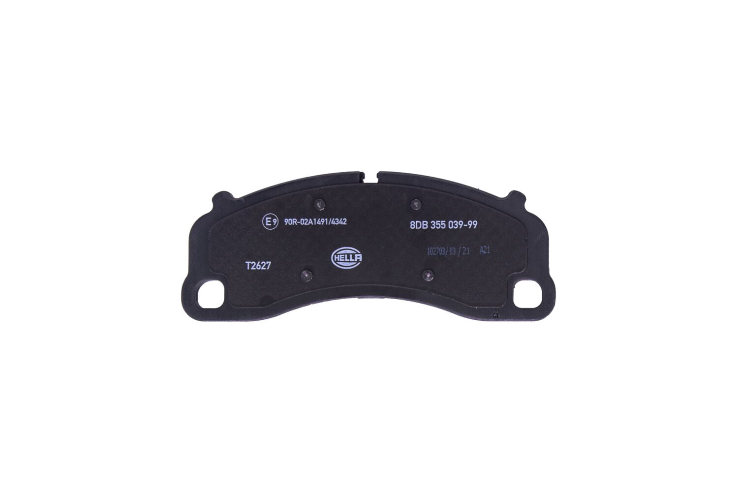 HELLA 355039991 OE Formulated Low-Metallic Disc Brake Pad Set