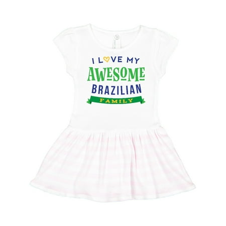 

Inktastic Awesome Brazilian Family Reunion Gift Toddler Girl Dress