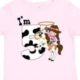 thumbnail image 4 of Inktastic I'm Five-cowgirl Riding Horse Birthday Girls Toddler T-Shirt, 4 of 5