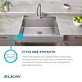 thumbnail image 5 of Elkay ELDSSF30279DBG 30 x 28 Apron Sink Single Bowl, ADA, Stainless - Polished Satin, 5 of 7