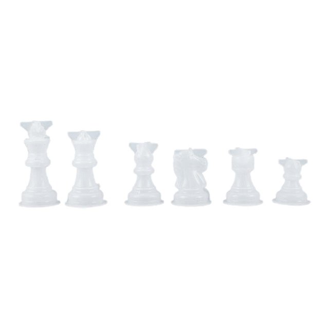 3D International Chess Checkerboard Crystal Epoxy Mold Checkerboard Casting Resin Mold Chess Checkers Board Resin Mold L