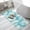 Blue, variant on Coastal Shell Teal Blue Bathroom Rugs Non Slip Washable Bath Mat Absorbent Low Pile Front Door Mat Summer Ocean Shell Beach Indoor Doormat for Kitchen Entryway Shower Decor Accessories 15.7"x23.6"
