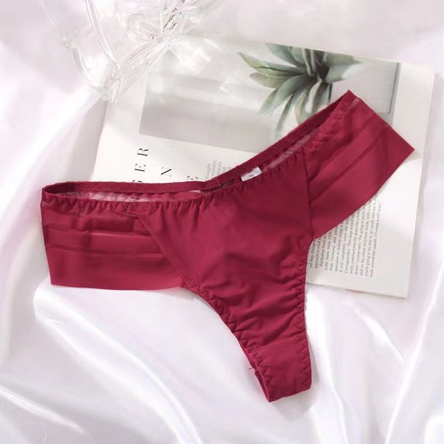 Tanga grande de encaje cosido de seda de hielo a rayas sin costuras, pantalones deportivos y de fitness de una pieza con gran elasticidad a la cadera