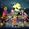 thumbnail image 2 of Halloween Pendant Movable Joint Flexible Fine Print Lanyard Diy Festival Decoration Scene Layout Hanging Cartoon Ghost Pirate Clown Pumpkin Pendant Fo4, 2 of 5