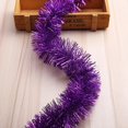 thumbnail image 3 of Guirnalda de cinta de oropel de aluminio de 2 m para decoración navideña, cinta para envolver árboles de Navidad, adornos navideños para fiesta de cumpleaños de Año Nuevo, 3 of 5