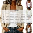 thumbnail image 4 of TGSLY Women's Long Sleeve Blazers Lightweight Soft Notched Lapel Open Front Single Breasted Button Business Coat Dressy Casual Solid Color Work Suits Jackets S, 4 of 8