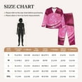 thumbnail image 4 of KLL Sparkling Pink Toilet Print Women's Long Sleeve Pajamas with Pants Sleepwear Loungewear 2 Set-X-Large, 4 of 8