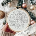 thumbnail image 4 of 5.9" Christmas Embroidery Kit DIY Handmade, Embroidery Kit, Embroidery Kit For Beginners, 4 of 9