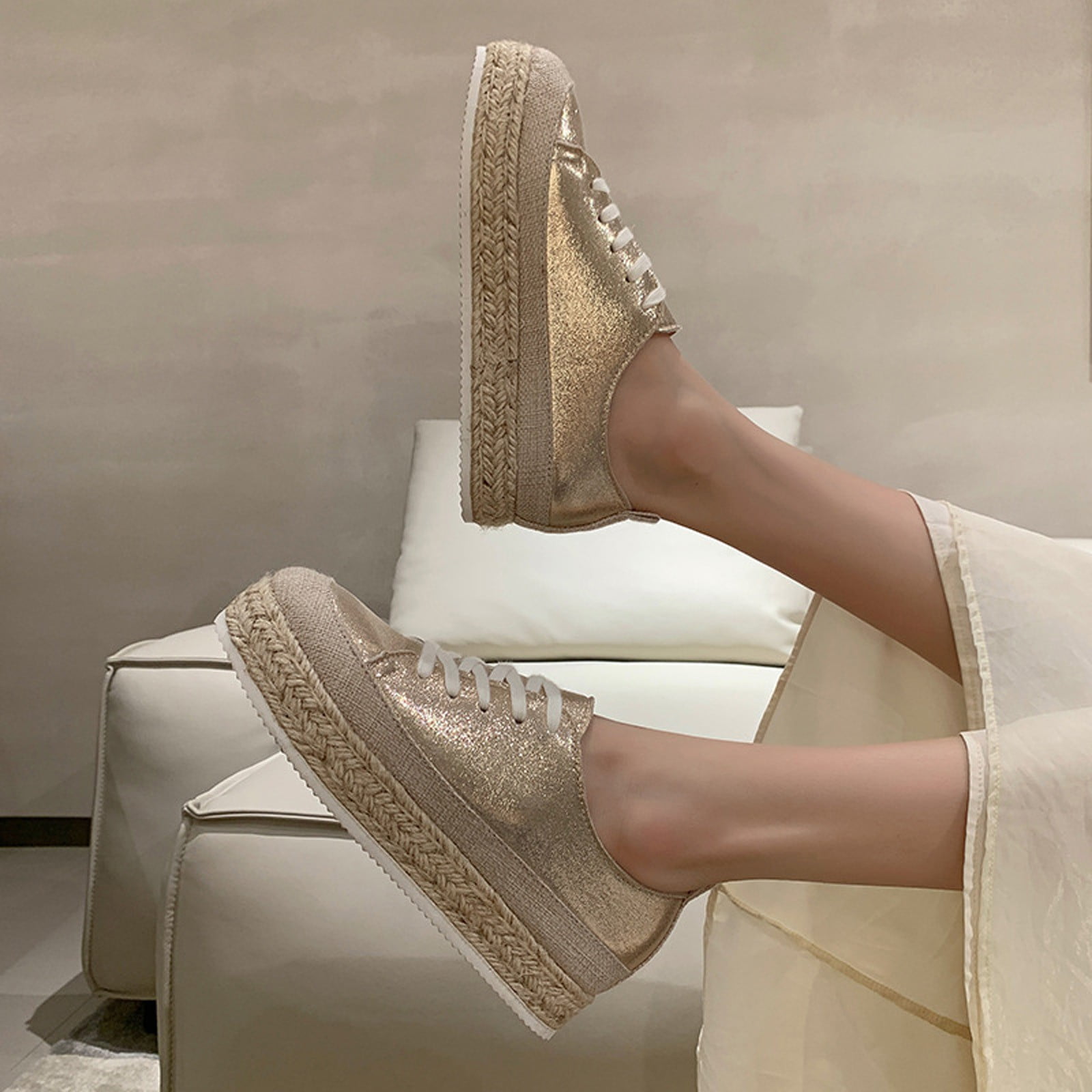 Gold canvas shoes new arrivals