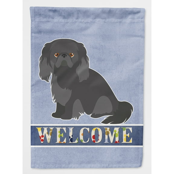 Pekingese Welcome Flag Canvas House Size