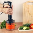 thumbnail image 5 of 6-Speed Immersion Blender - 4-in-1 Hand Mixer with Whisk, Food Processor Cup, and 32oz Beaker for Soup, Smoothies, and  by  (Black), 5 of 6