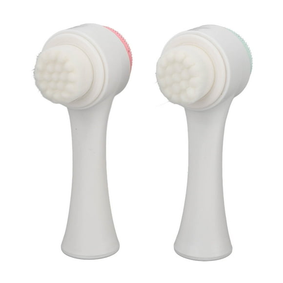 Cepillo exfoliante facial, cepillo limpiador facial de 2 piezas, cepillo limpiador facial, rendimiento de primera categoría
