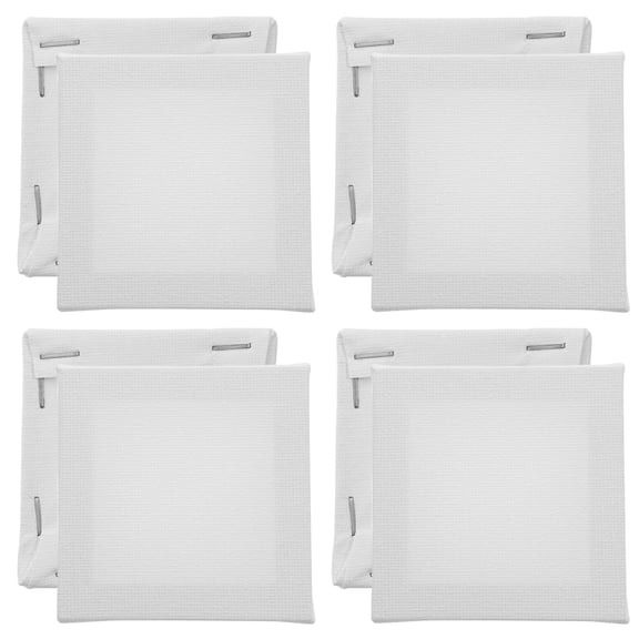 NUOLUX Mini Canvas For Painting Oil Painting Frames White Wood 12Set 2.8In