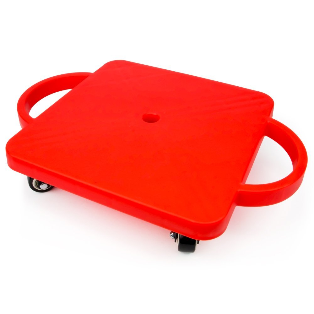 Slide Board For Kids, Red Nonskid Casters Slide Board Kids, With