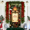 thumbnail image 4 of Christmas Door Cover - Santa Claus Hanging Banner Backdrop 72 x 35 Inch - Photography Background for Christmas Party Home Decor Front Door, 4 of 6