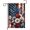 Red White Blue Flowers, variant on Patriotic Sasquatch Garden Flag 12x18 Inch Double Sided Sasquatch American Flag Yard Decoration for 4th of July Memorial Day Veterans Day Outdoor Lawn Porch Decor