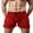 Red, variant on Men's Hollow See Through Shorts Drawstring Loose Lounge Pants Swim Shorts Cover Up Boxer Trunks